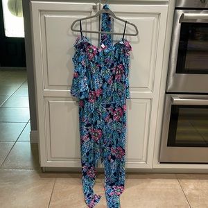 NWT, Lilly Pulitzer Calla jumpsuit, size large.